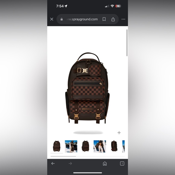 NWT SPRAYGROUND FLEX CHEX CARGO BACKPACK - Picture 2 of 6